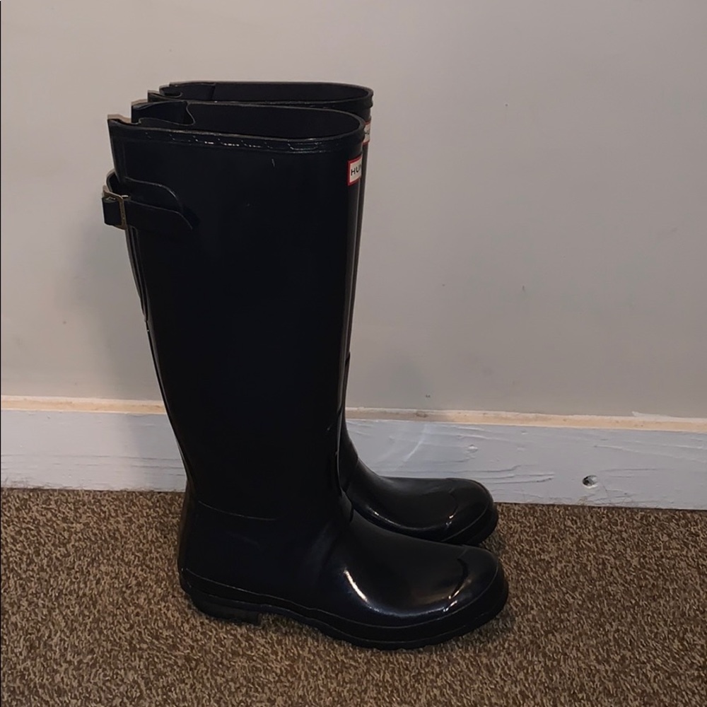 Women’s Navy Blue Tall, Hunter Rain Boots